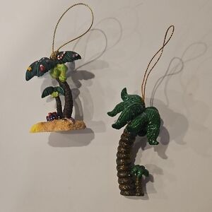 Tropical Palm Tree Ornaments From Hawaii